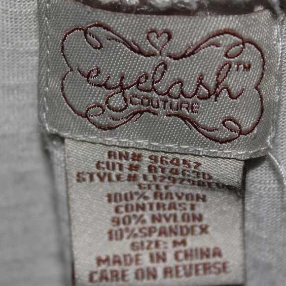 Cream Lace Back Cardigan Medium - Picture 4 of 4